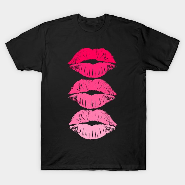 HOT PINK LIPS T-Shirt by Adatude